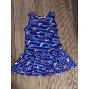 Like New Blue Super Hero Girl's Dress, Girls Size 6/6x,